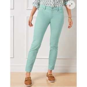 Talbots Women's Sz 16 Simply Flattering 5-Pocket Cool Mint Ankle‎ Jeans NWT